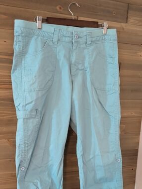 Riders Lee Light Blue Cargo Capri Pants